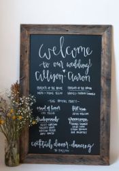 Framed Black Board