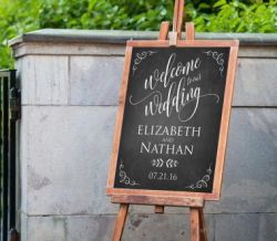 Black Board and Easel